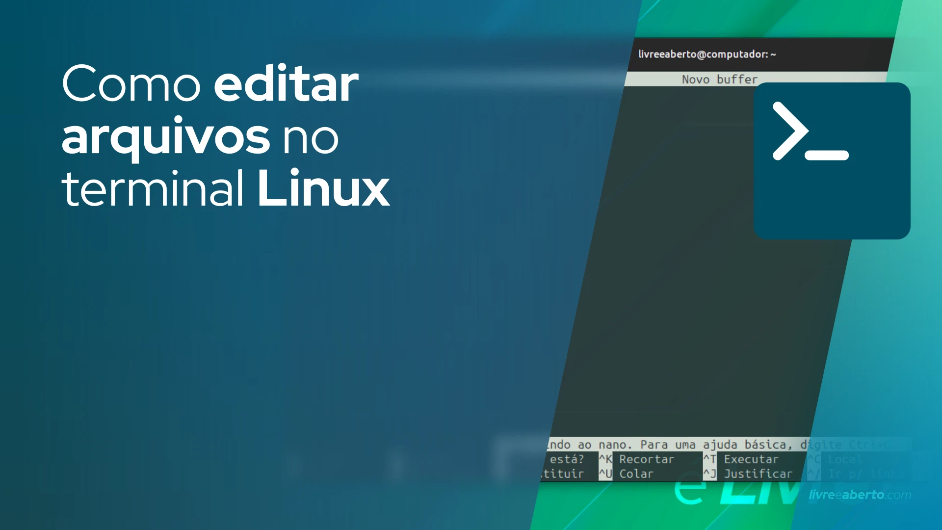 Editando arquivos no terminal Linux