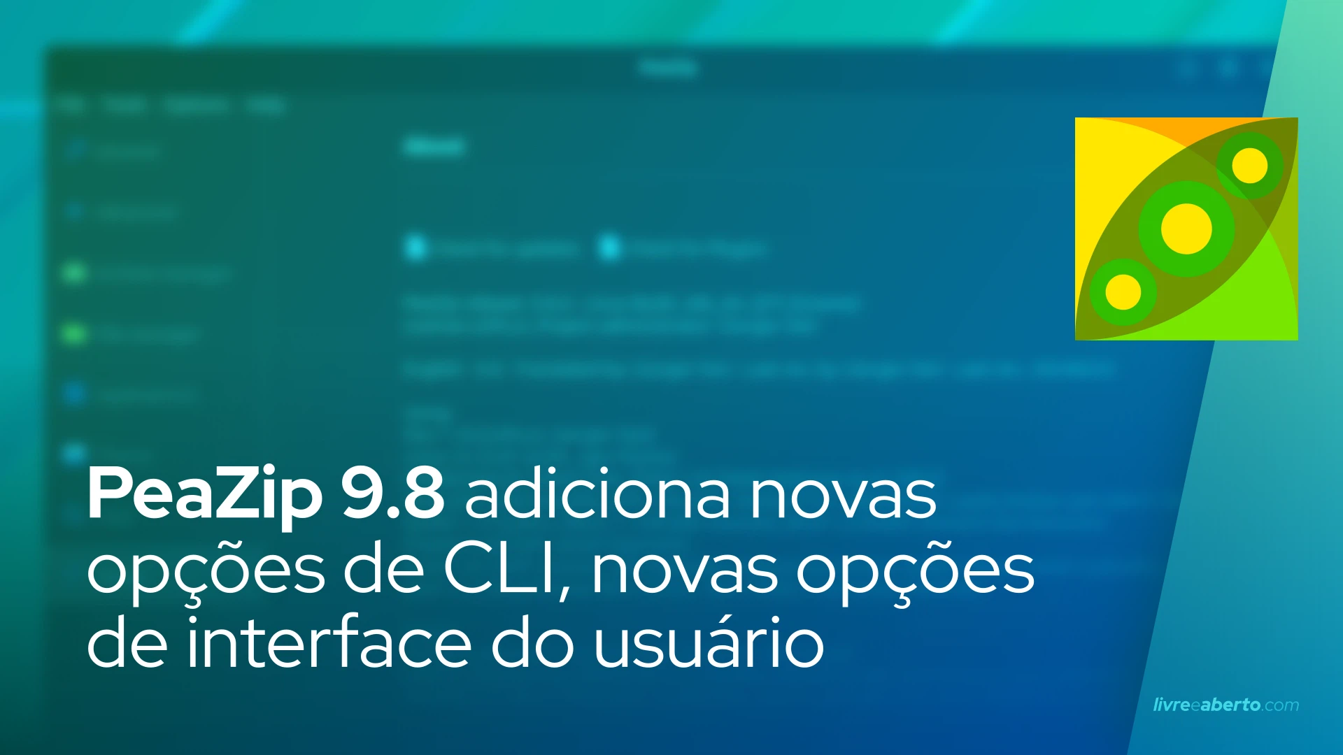 PeaZip 9.8 adiciona novas opções de CLI, novas opções de interface do usuário e tema Tux