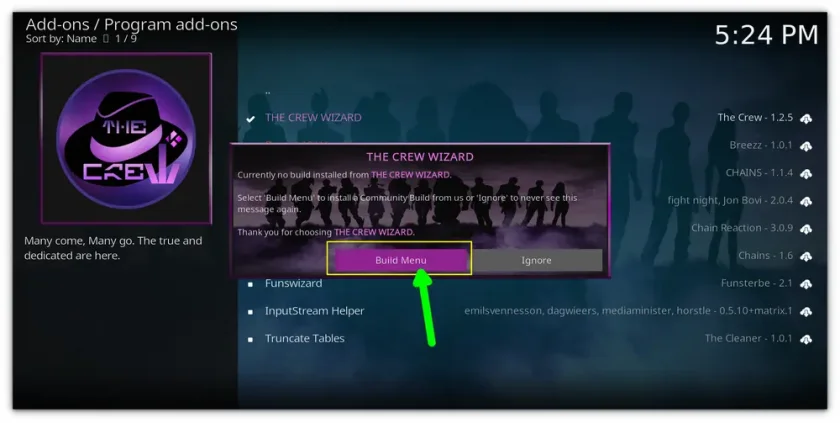 accessing-build-menu accessing-build-menu