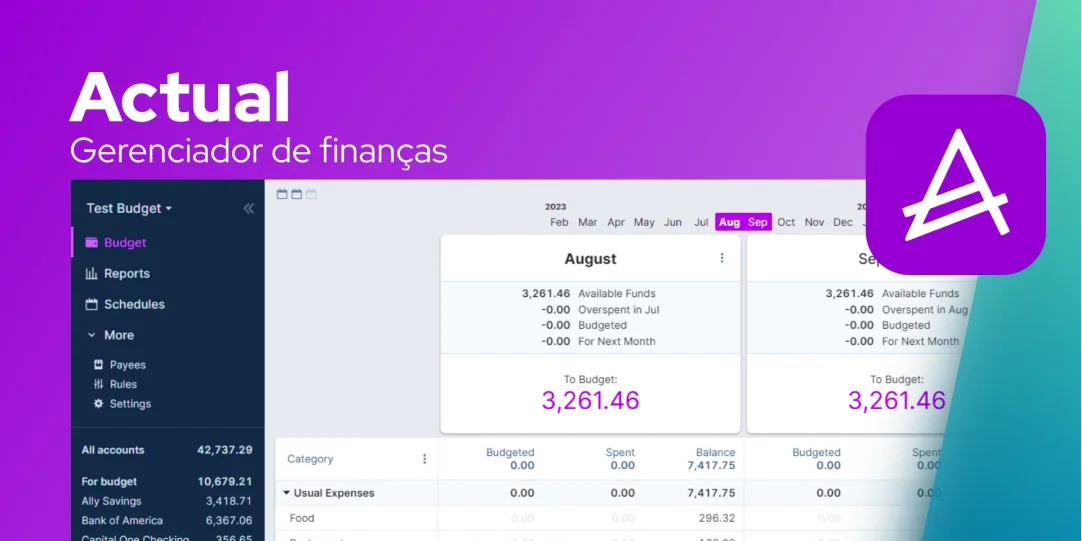 Actual: Um aplicativo de finanças pessoais de código aberto e amigável à privacidade