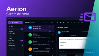 Aerion: cliente de e‑mail Linux leve