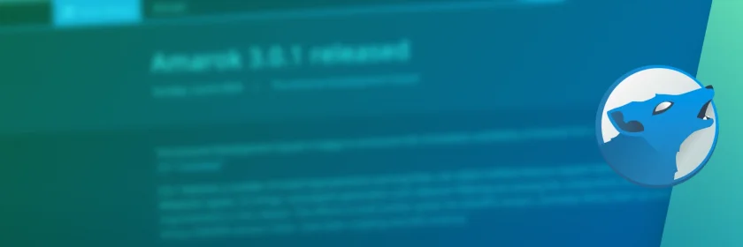 Reprodutor de mídia de código aberto Amarok 3.0.1 melhora o applet da Wikipédia