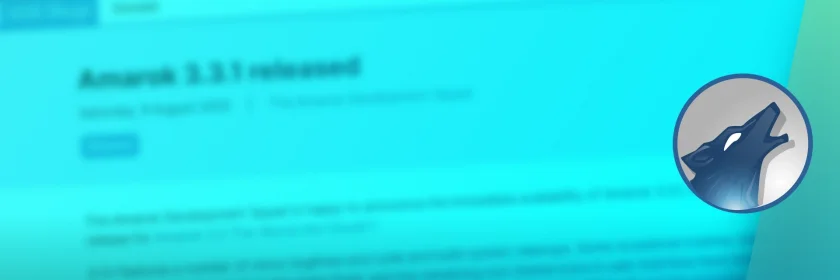 O reprodutor de música Amarok 3.3.1 foi lançado com melhorias no suporte a scripts