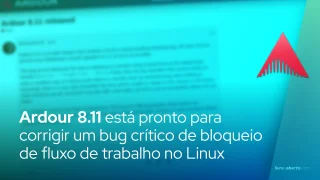 Ardour 8.11 está pronto para corrigir um bug crítico de bloqueio de fluxo de trabalho no Linux