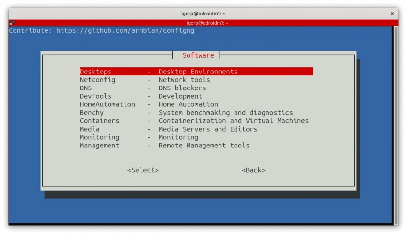 armbian-config-software