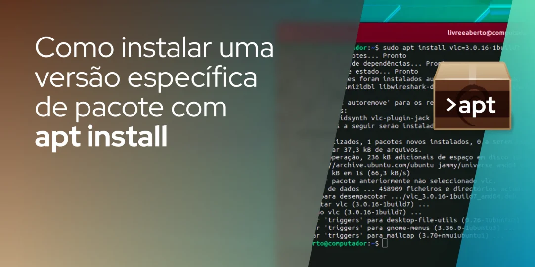 Como instalar uma versão específica de pacote com apt install