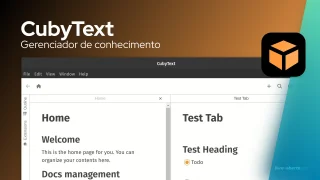 CubyText é um aplicativo de gerenciamento de conhecimento de código aberto multiplataforma rápido em desenvolvimento