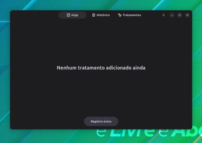 uma captura de tela da guia dosagem hoje