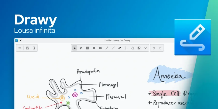 Drawy, uma lousa infinita para Linux