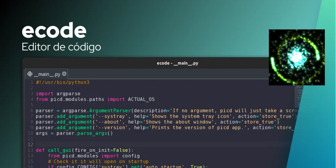 Conheça o ecode: um editor de código moderno e leve