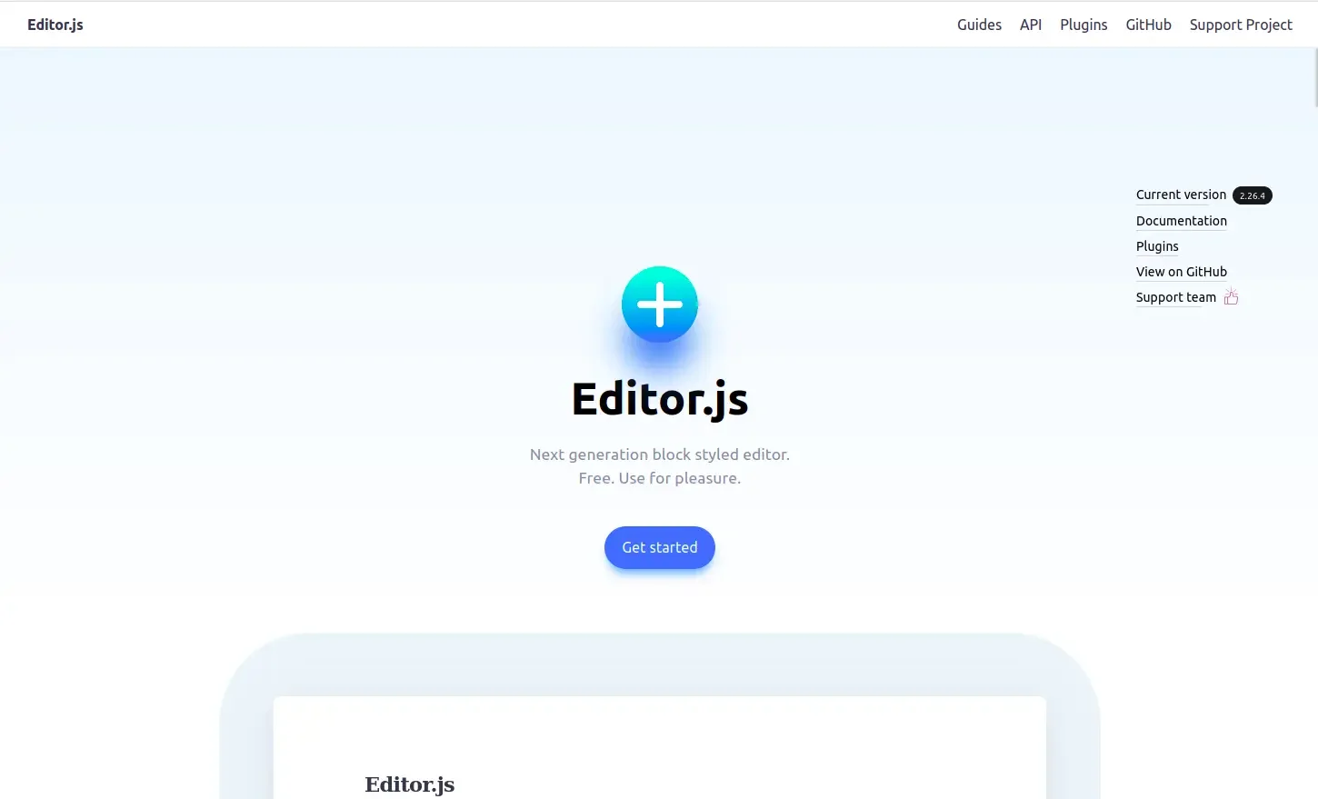 editorjs editorjs
