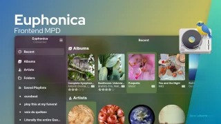 Euphonica é um cliente MPD movido a Rust pesado em Bling