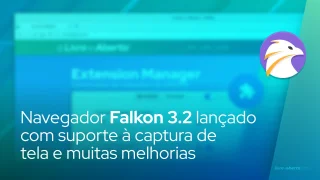 Navegador da Web KDE Falkon 3.2 lançado com suporte à captura de tela e muitas melhorias