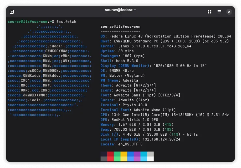 fedora-43-fastfetch-output fedora-43-fastfetch-output