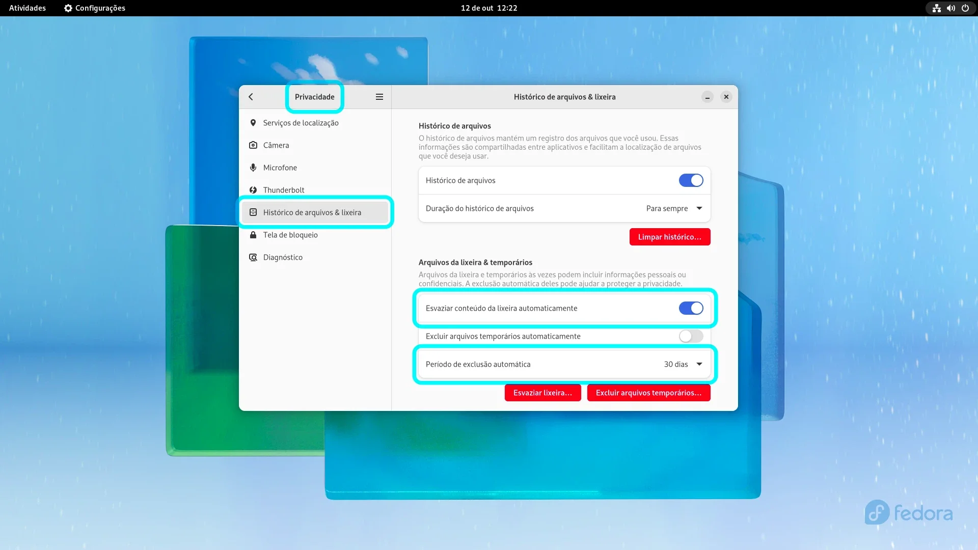 fedora_limpeza