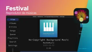Festival é um reprodutor de músicas com uma interface de usuário única