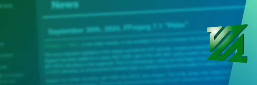 FFmpeg 7.1 "Péter" lançado com decodificador VVC nativo completo, codificação de hardware Vulkan