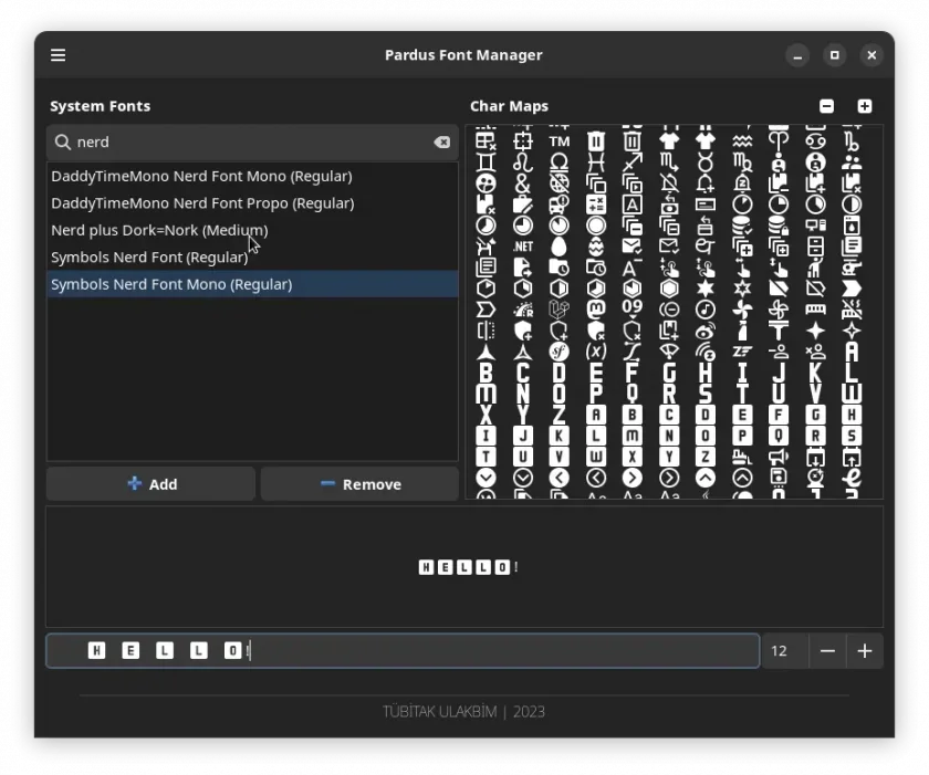 font_list font_list