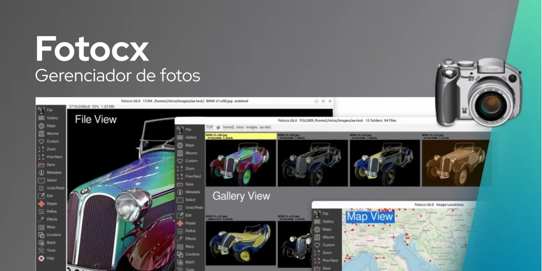 Fotocx: um aplicativo de código aberto para gerenciar e editar grandes coleções de fotos