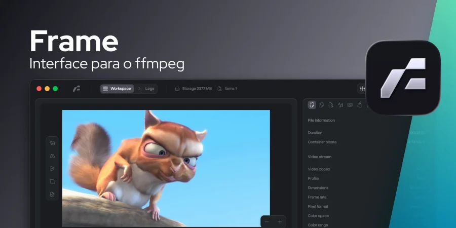 Frame, uma ferramenta de conversão de mídia nativa em Rust