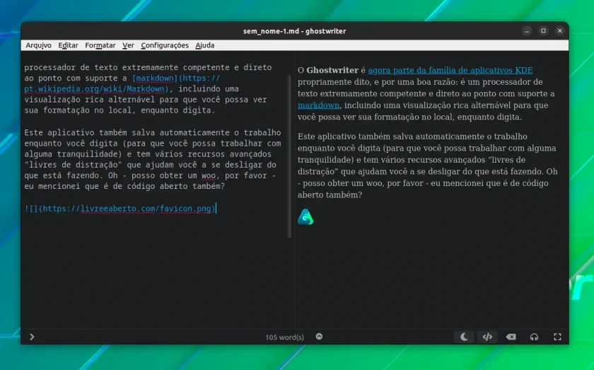 Pré-visualização de markdown em barra lateral resizável Pré-visualização de markdown em barra lateral resizável