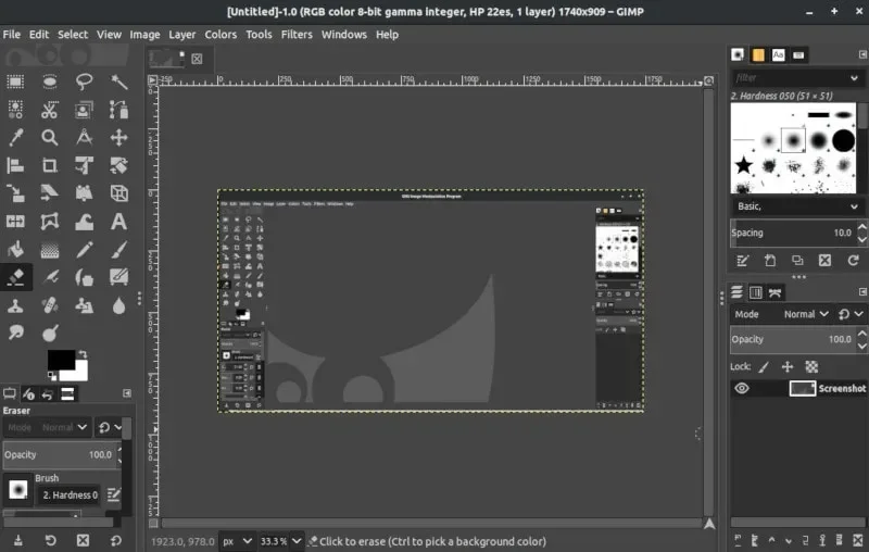 gimp-screenshot gimp-screenshot