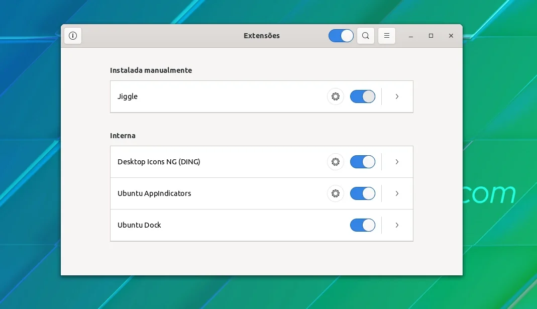 gnome-extension-jiggle-ativar Habilitando o Jiggle no GNOME Extensions