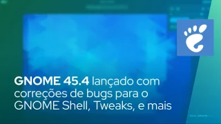 GNOME 45.4 lançado com correções de bugs para o GNOME Shell, Tweaks, Música e Mapas