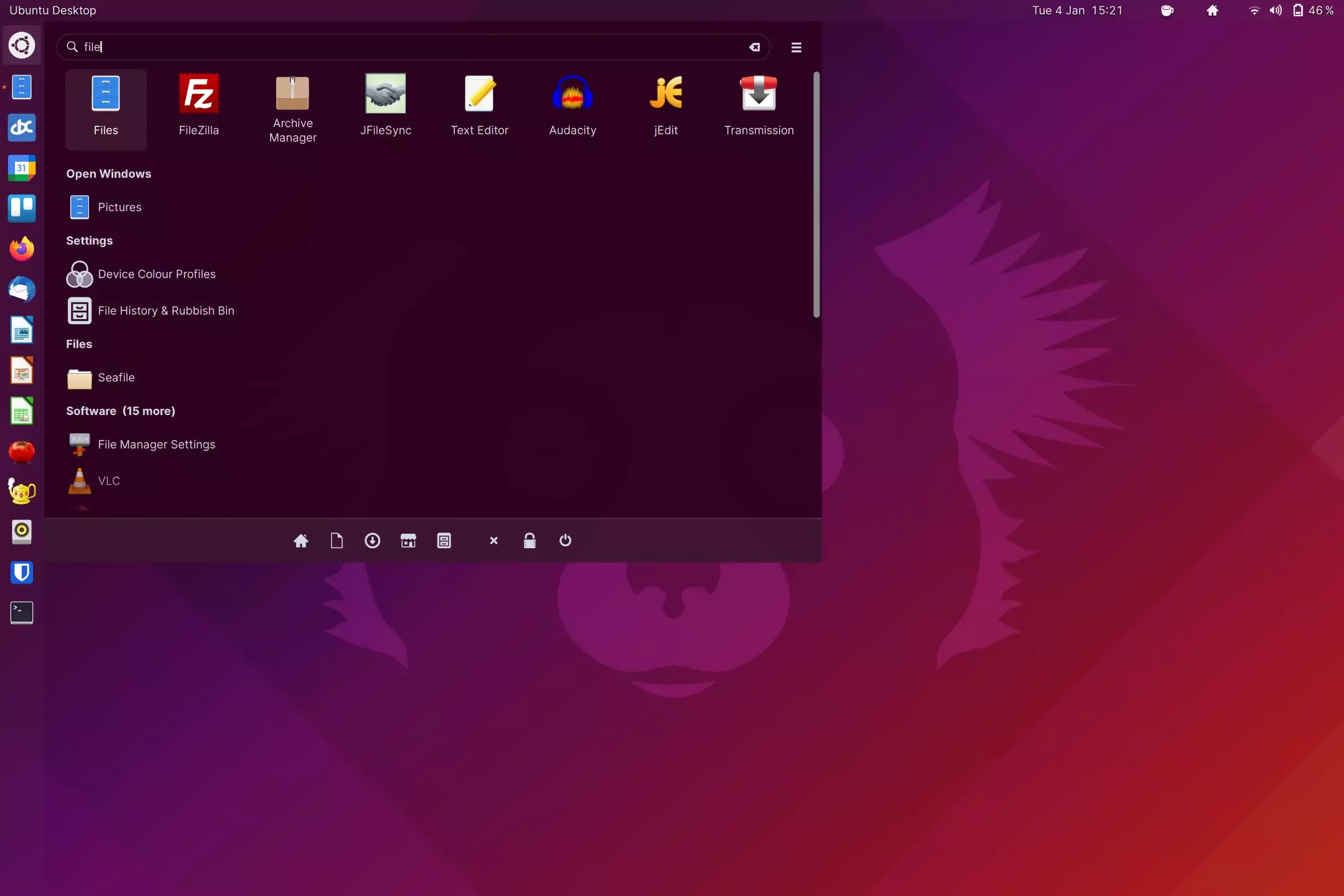GNOME com extensões para parecer com Unity
