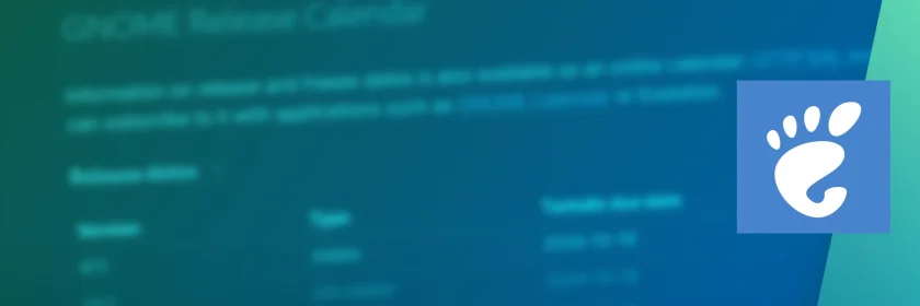 Data de lançamento do ambiente de desktop GNOME 48 prevista para 19 de março de 2025