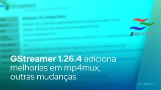 GStreamer 1.26.4 adiciona suporte a multiplexação de carimbo de data/hora TAI para mp4mux, outras mudanças