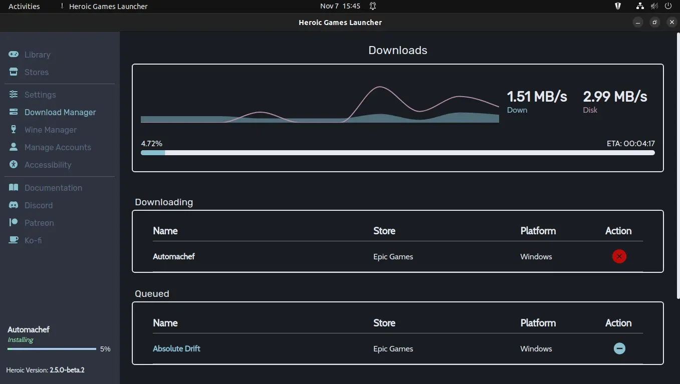 heroico gerenciador de downloads 2.5.0