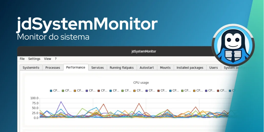 jdSystemMonitor: Mais do que seu monitor de sistema comum no Linux
