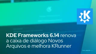 KDE Frameworks 6.14 renova a caixa de diálogo Novos Arquivos e expande a conversão de unidades do KRunner