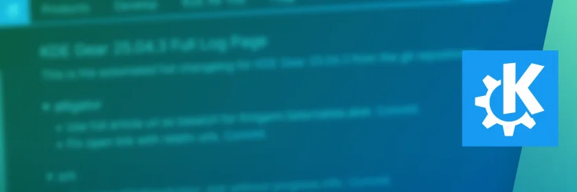 KDE Gear 25.04.3 foi lançado como a última atualização da série KDE Gear 25.04