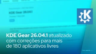 KDE Gear 26.04.1 atualizado com correções para mais de 180 aplicativos livres