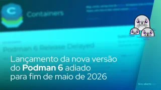 Lançamento do Podman 6 adiado para fim de maio de 2026