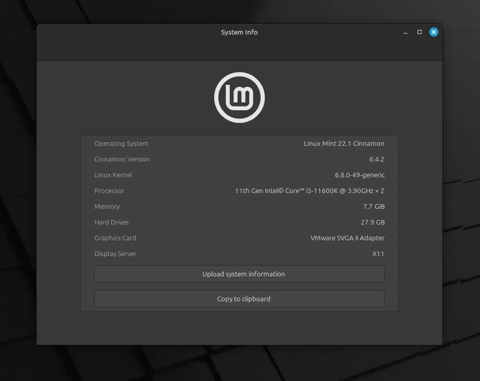 Linux Mint 22.1 com Cinnamon