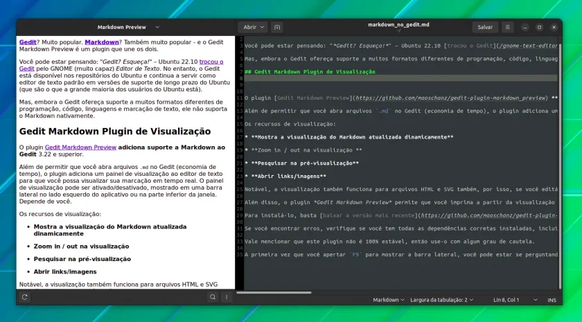 markdown_gedit