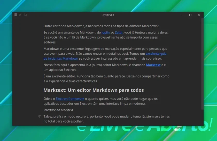 Tema escuro MarkText Tema escuro MarkText