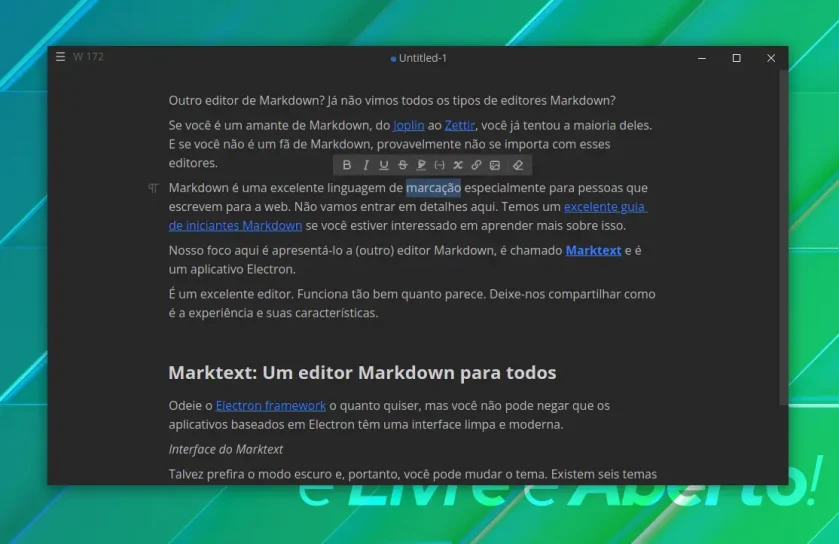 Opções de formatação de texto Opções de formatação de texto