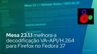 Mesa 23.1.1 melhora a decodificação VA-API/H.264 para Firefox no Fedora 37, corrige bugs