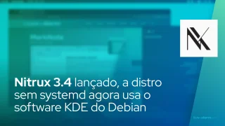 Nitrux 3.4 lançado, a distro sem systemd agora usa o software KDE do Debian