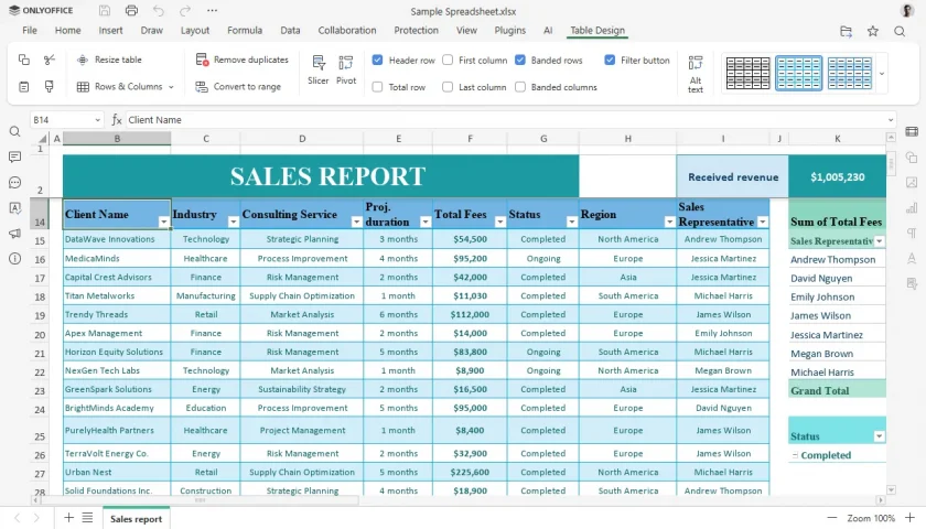 onlyoffice-spreadsheet-editor-table-design-tab
