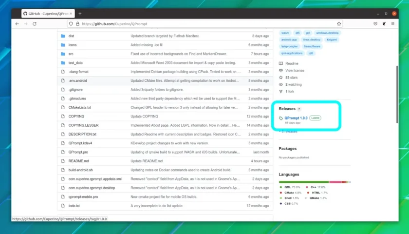 pagina_do_qprompt_no_github Página do QPrompt no GitHub