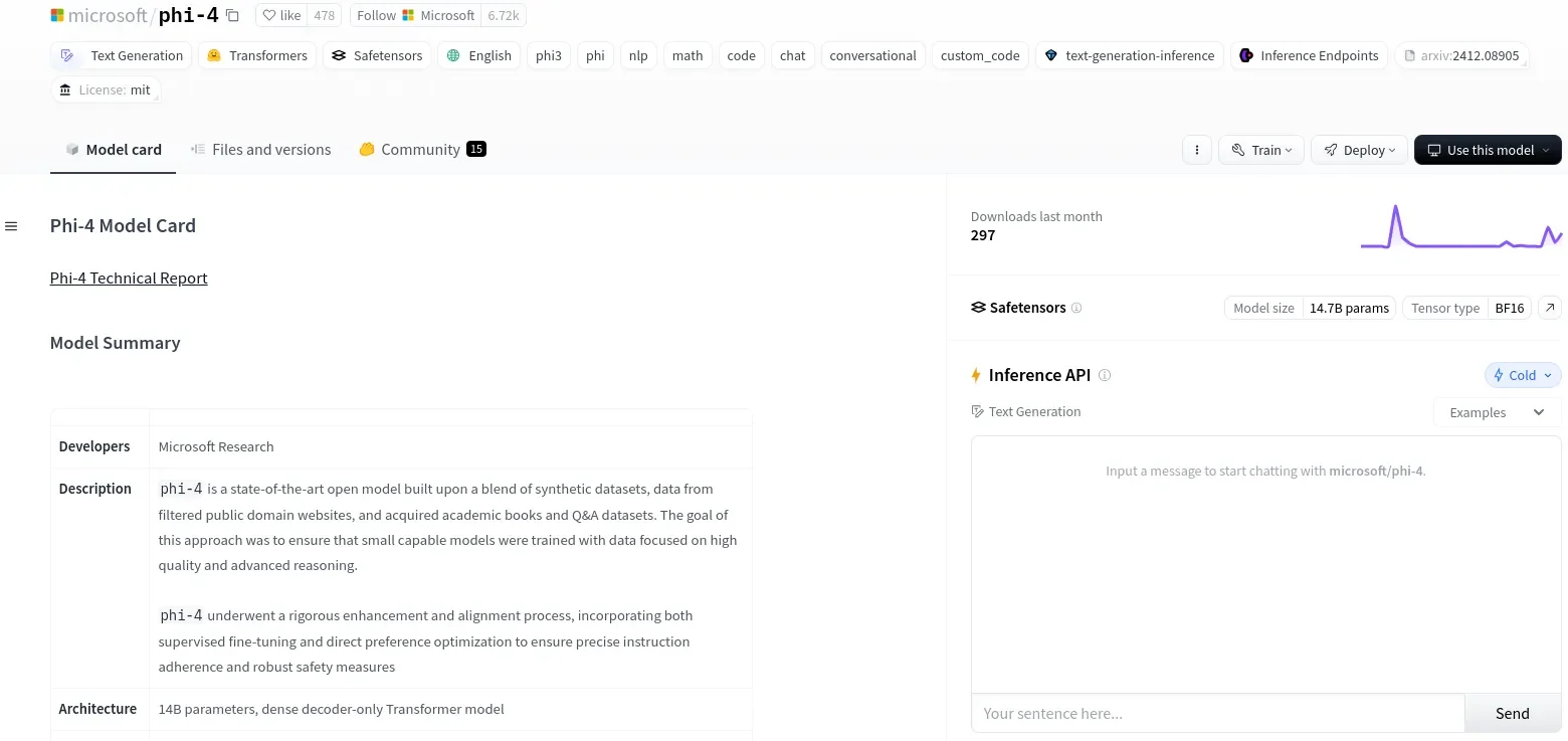 Phi-4_HuggingFace_Page Phi-4_HuggingFace_Page