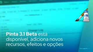 Pinta 3.1 Beta adiciona novos recursos, efeitos e opções