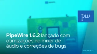 PipeWire 1.6.2 lançado com otimizações no mixer de áudio e correções de bugs