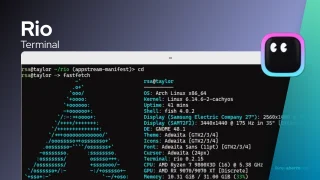 Rio é um terminal rápido e alimentado por WebGPU para Ubuntu