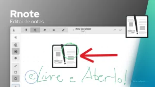 Rnote é uma ferramenta de tomada de notas à mão livre desenvolvido em Rust e GTK4